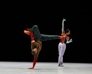 Rauf ‘RubberLegz’ Yasit (left), Parvaneh Scharafali (right). A Quiet Evening of Dance. Photo: Mohamed Sadek. Courtesy The Shed